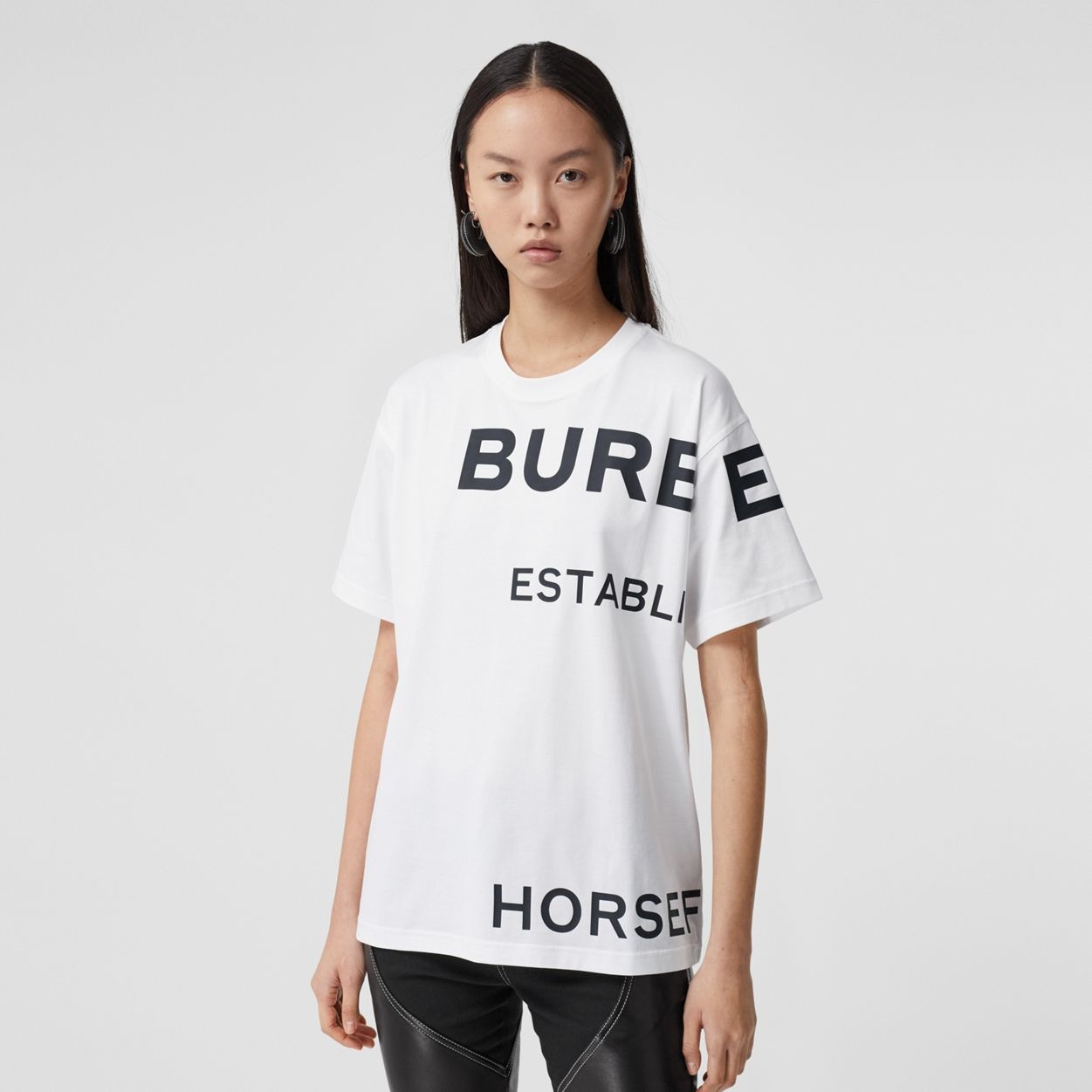 Horseferry Print Cotton Oversized T-shirt - 2