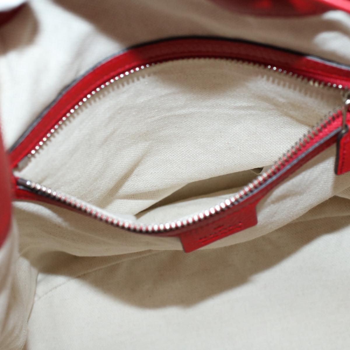 GUCCI Soho Backpack Leather Red - 11