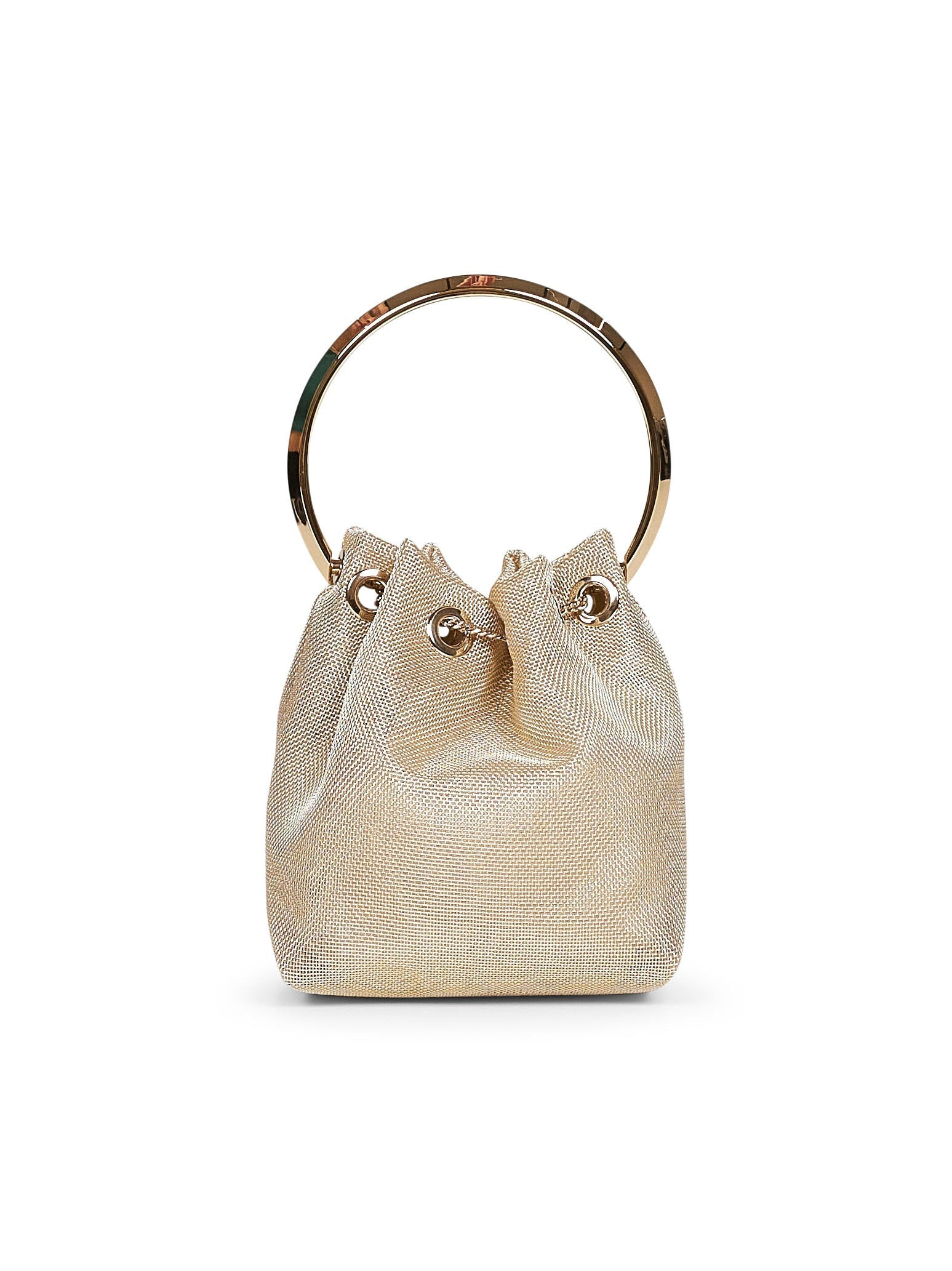 Jimmy Choo Women Champagne Bon Bon Bucket Bag - 3