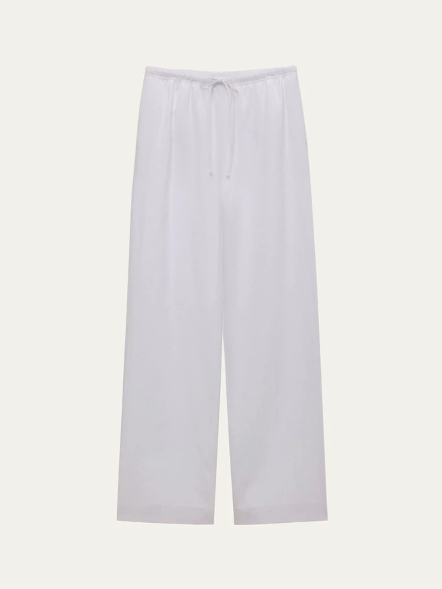 Linen Drawstring Pants - 1
