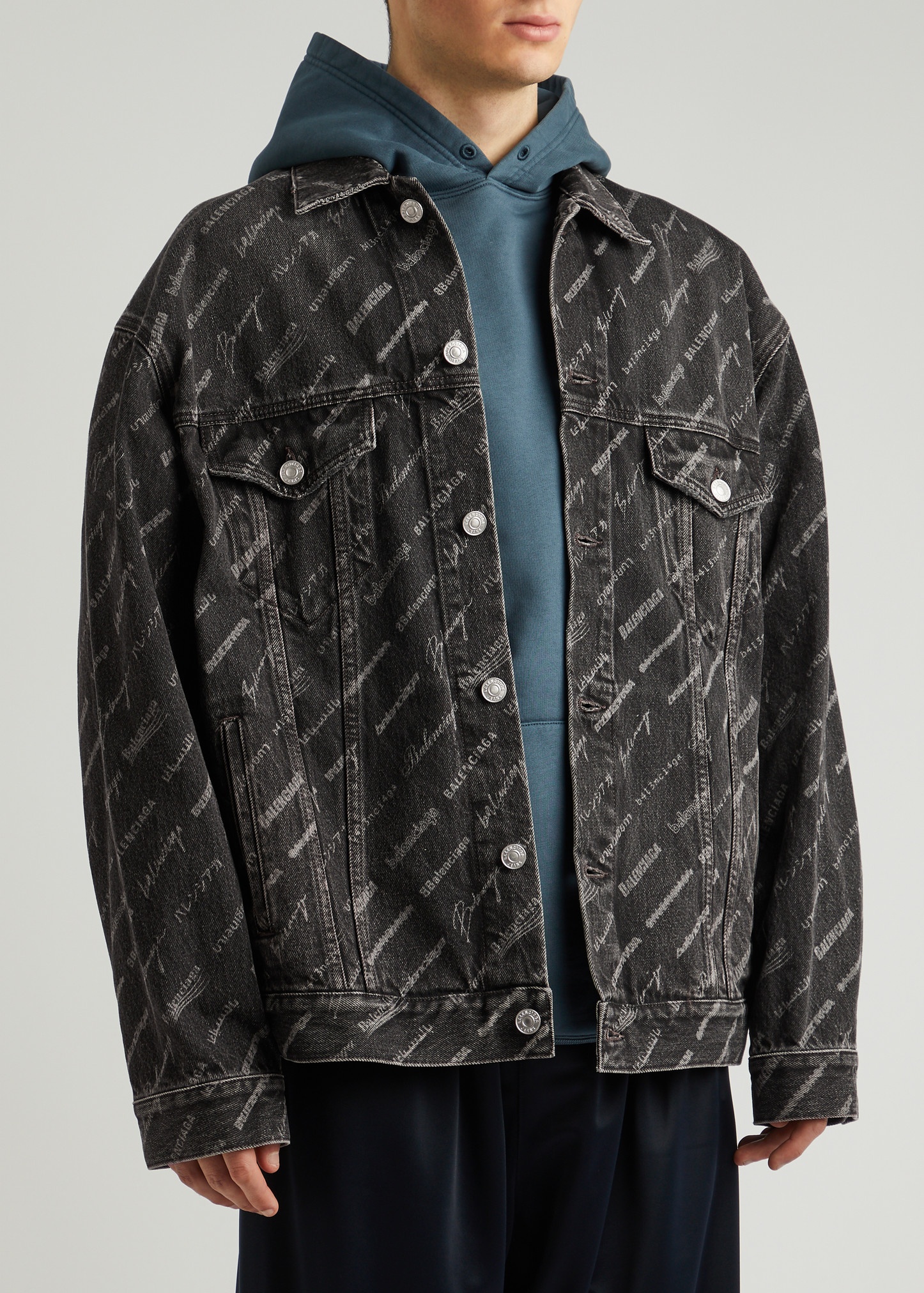 Logo-print denim jacket - 2