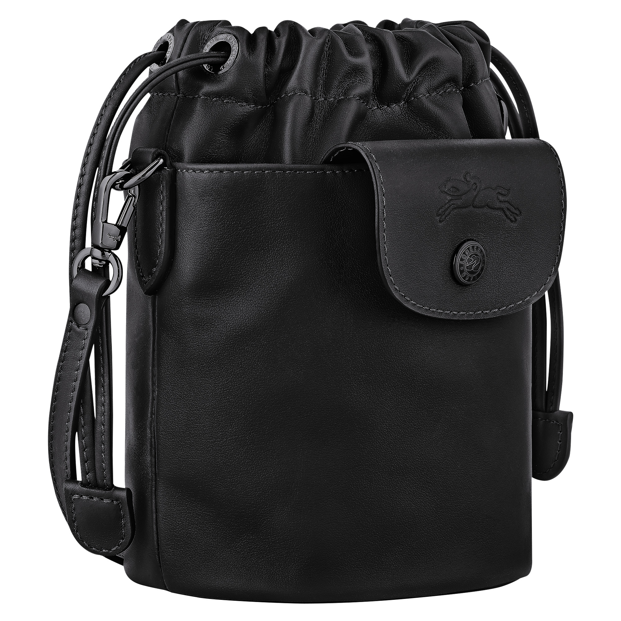 Le Pliage Xtra Bucket bag Black - Leather - 3