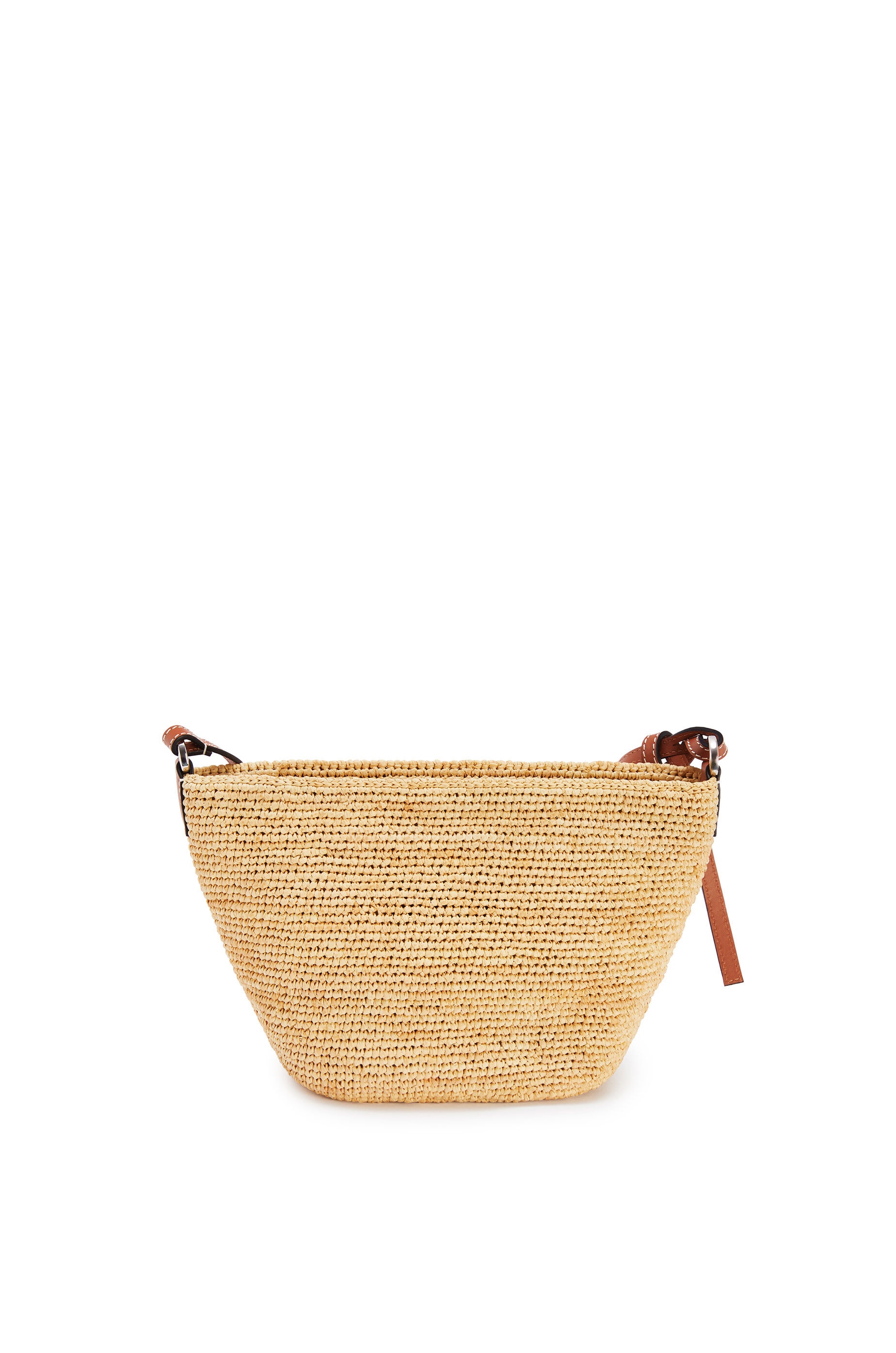 Pochette bag in raffia and calfskin - 4