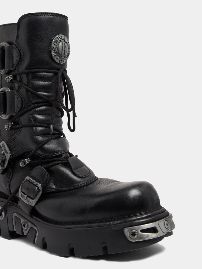 RABANNE X NEW ROCK BLACK BOOTS 3