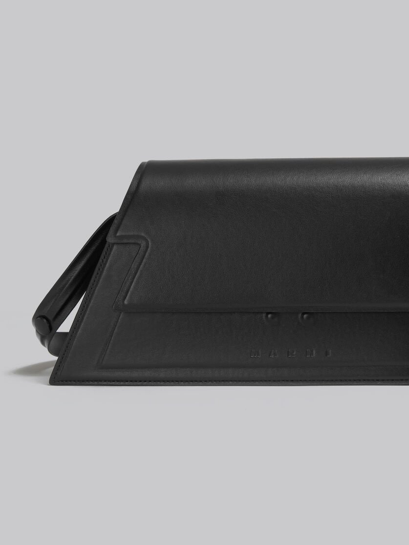 MEDIUM TRUNKOISE BAG IN SMOOTH BLACK LEATHER - 5