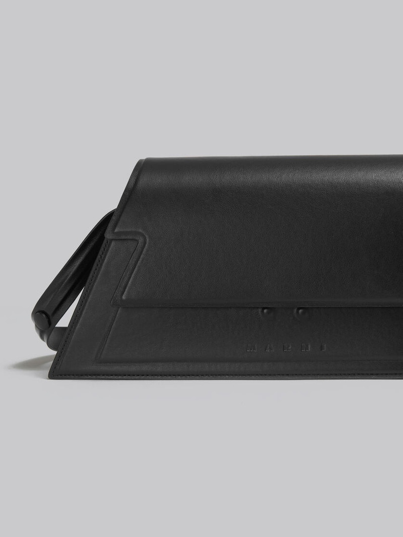 MEDIUM TRUNKOISE BAG IN SMOOTH BLACK LEATHER 5
