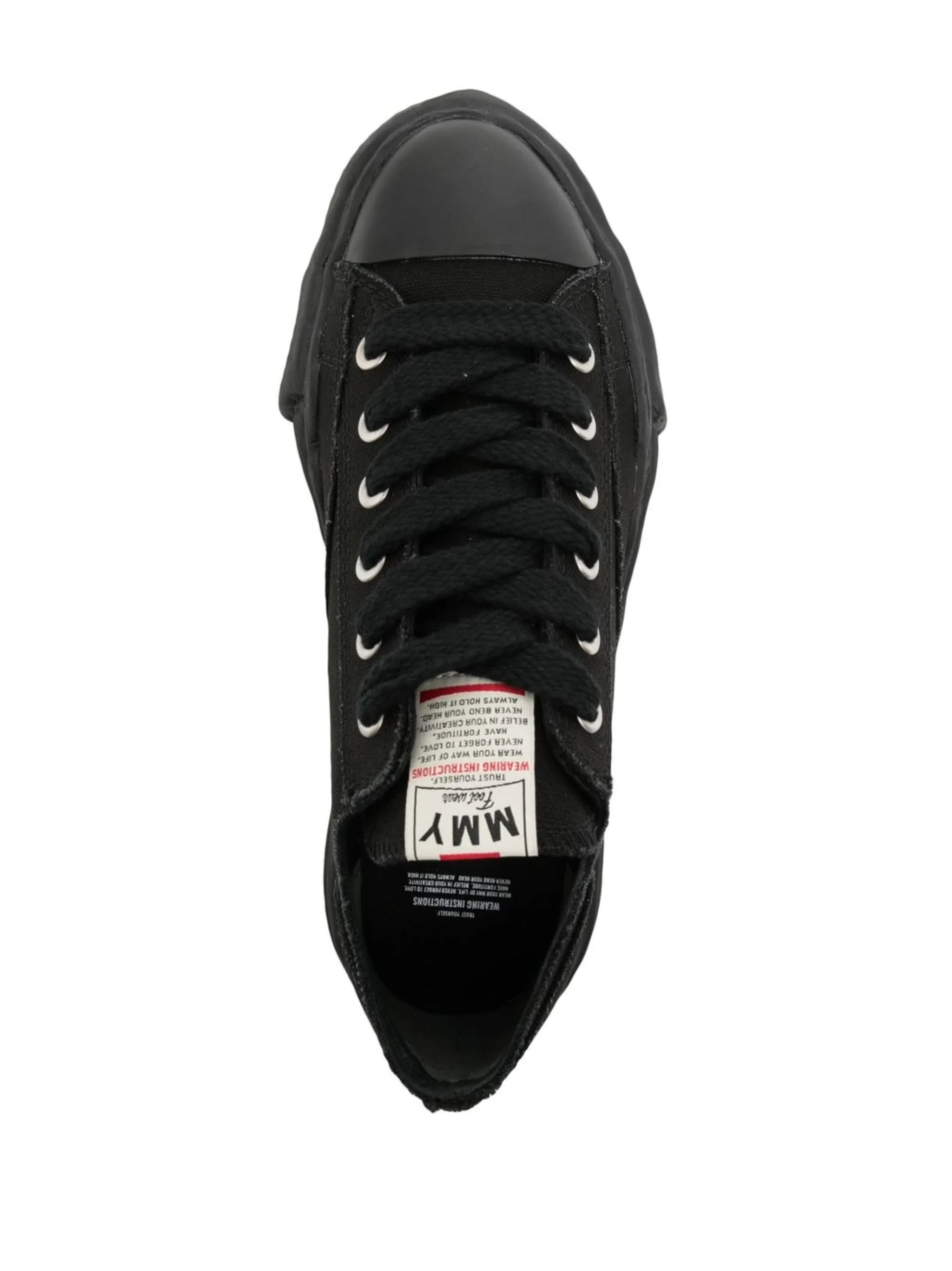 low-top canvas sneakers - 4