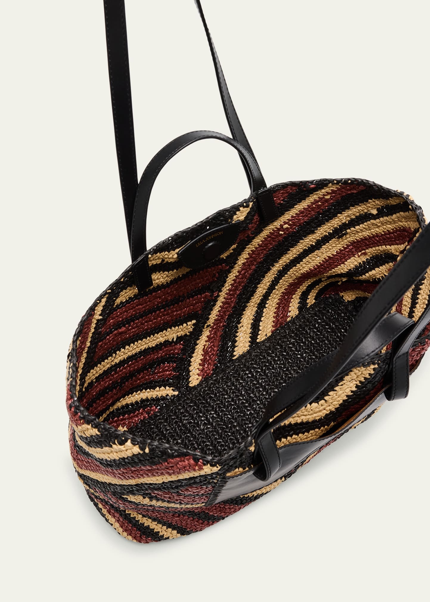 Lali Large Striped Raffia Tote Bag - 4