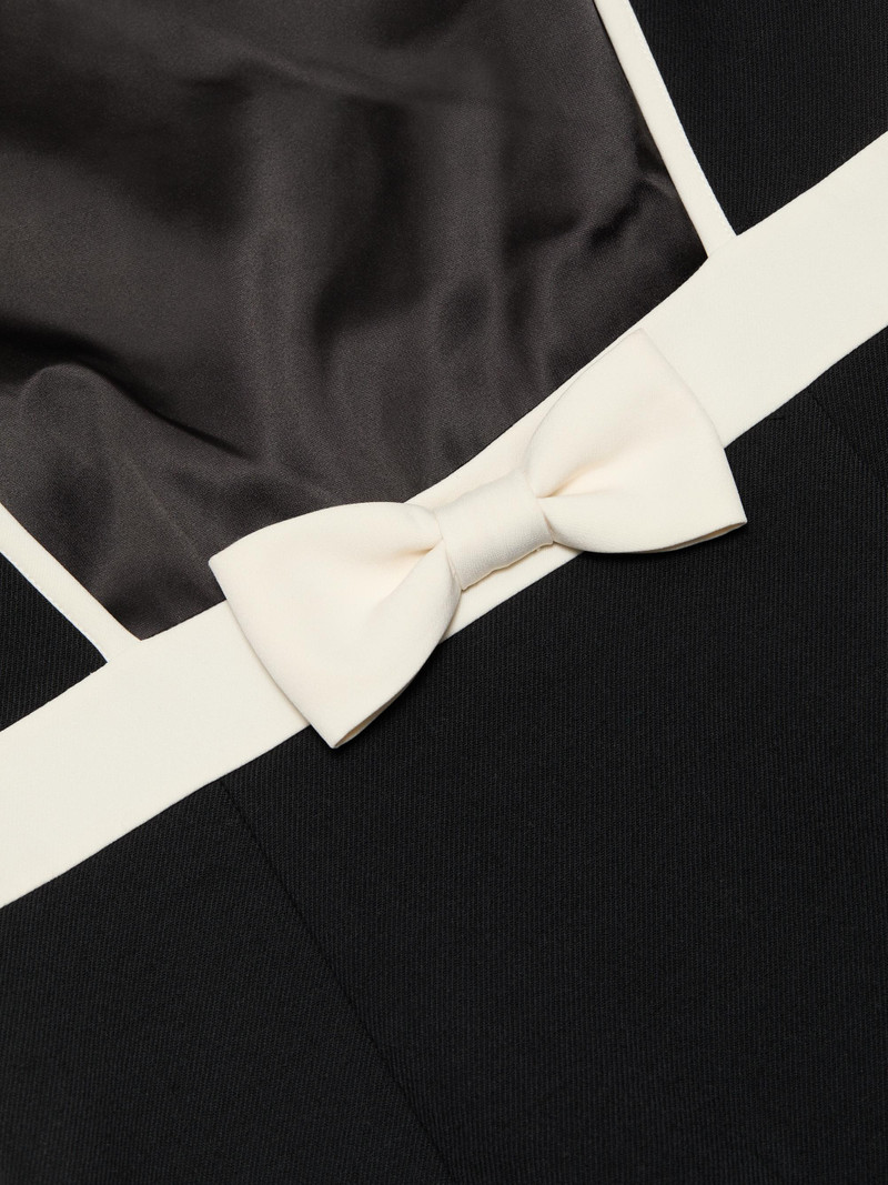 Women's Catrice Contrast Trim Bow Minidress - Black 7