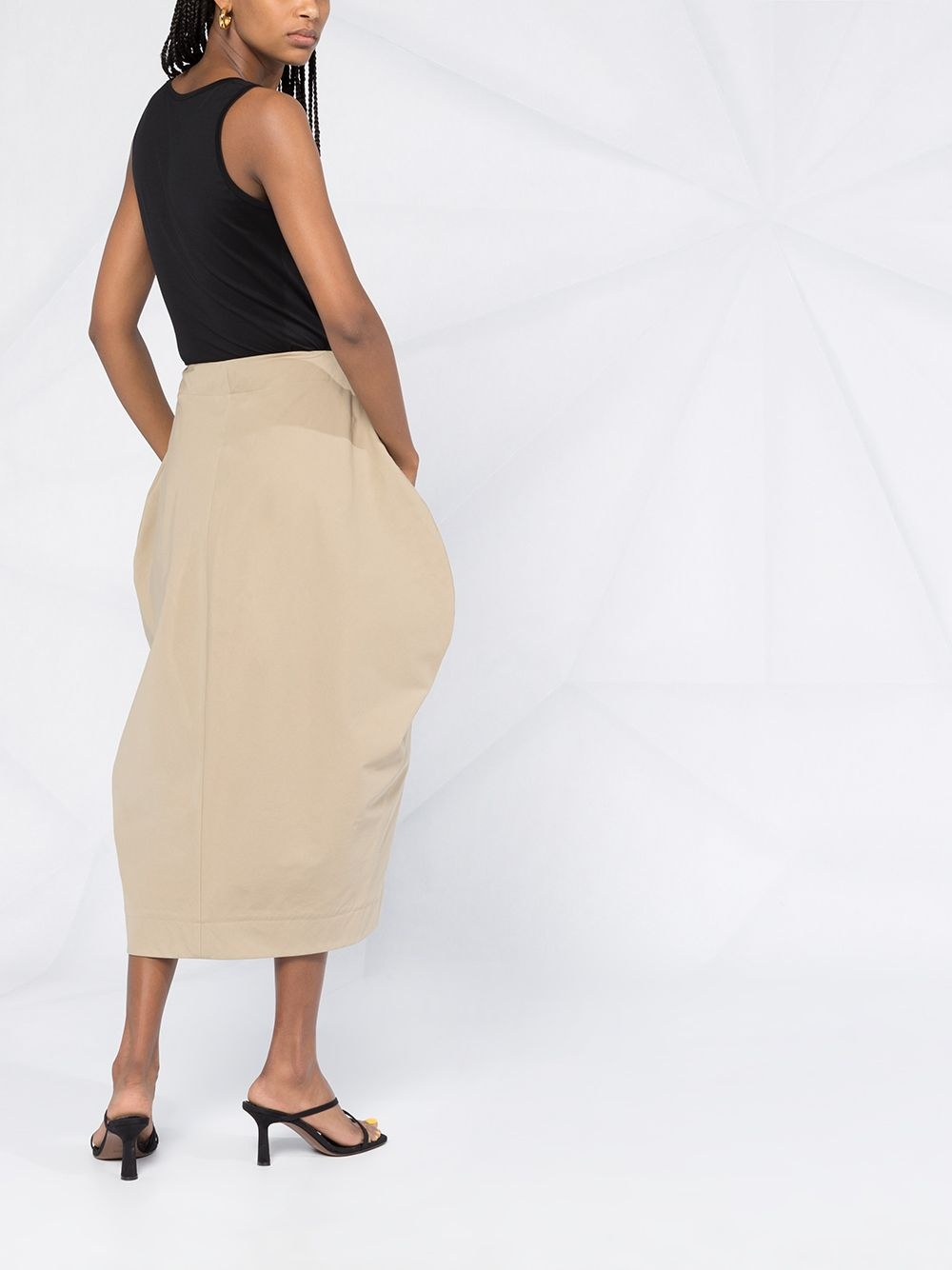 voluminous midi skirt - 4