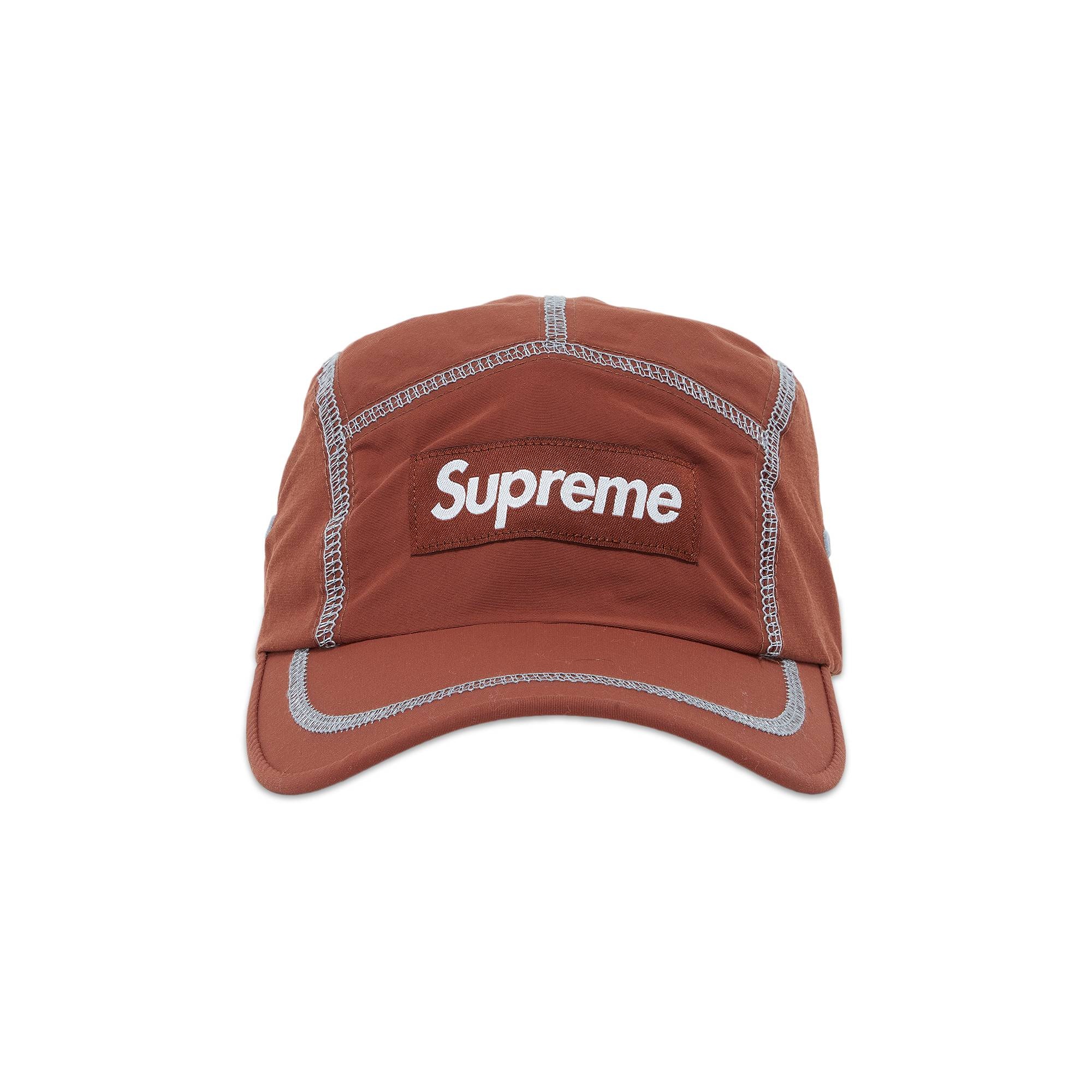 Supreme Reflective Stitch Camp Cap 'Brown' - 1