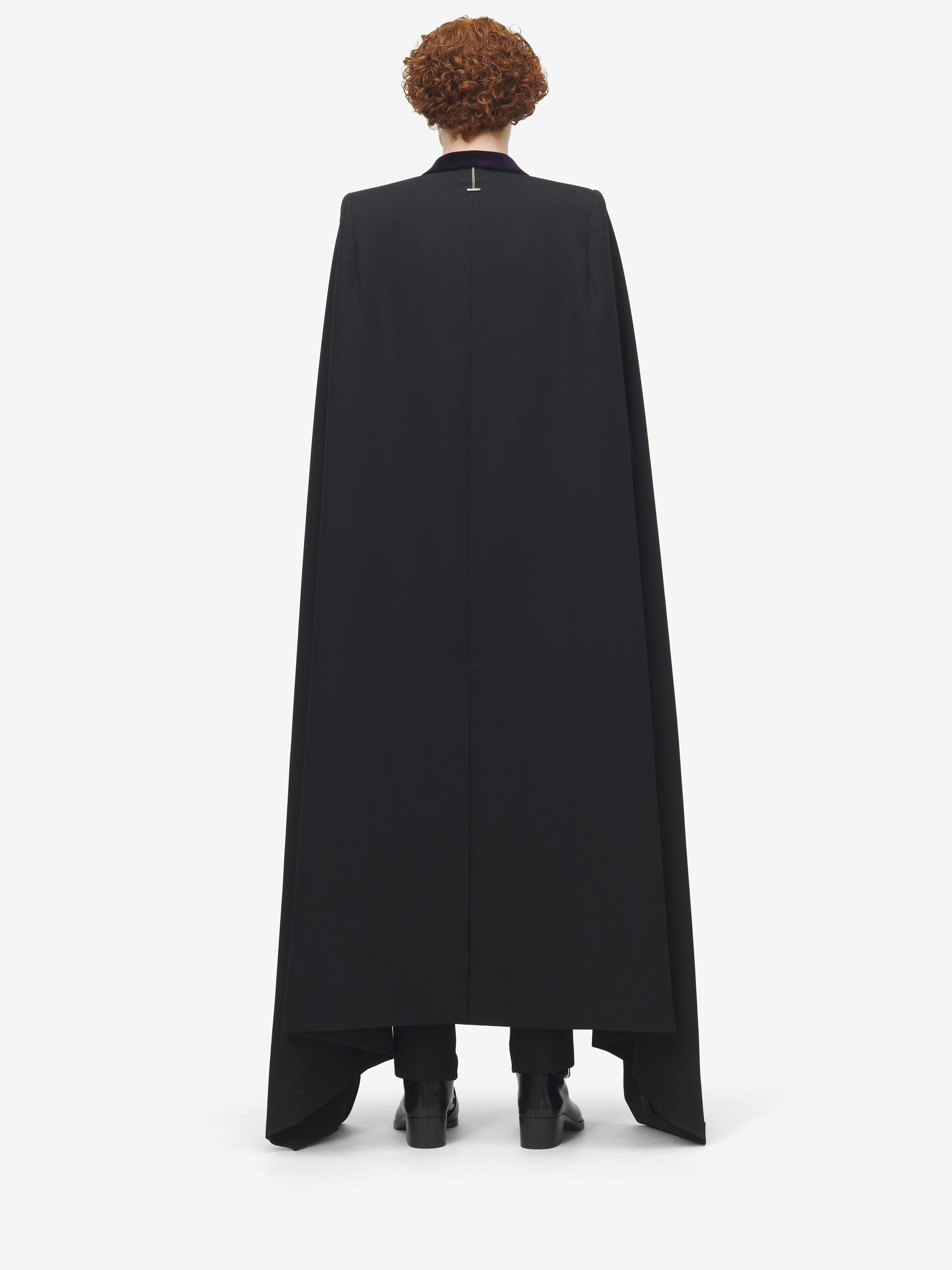 Double-breasted Cape Coat - 4