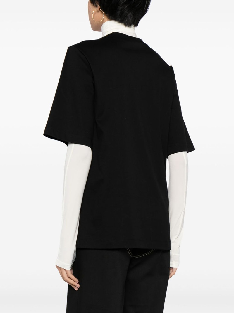 Meteor layered cotton T-shirt 4