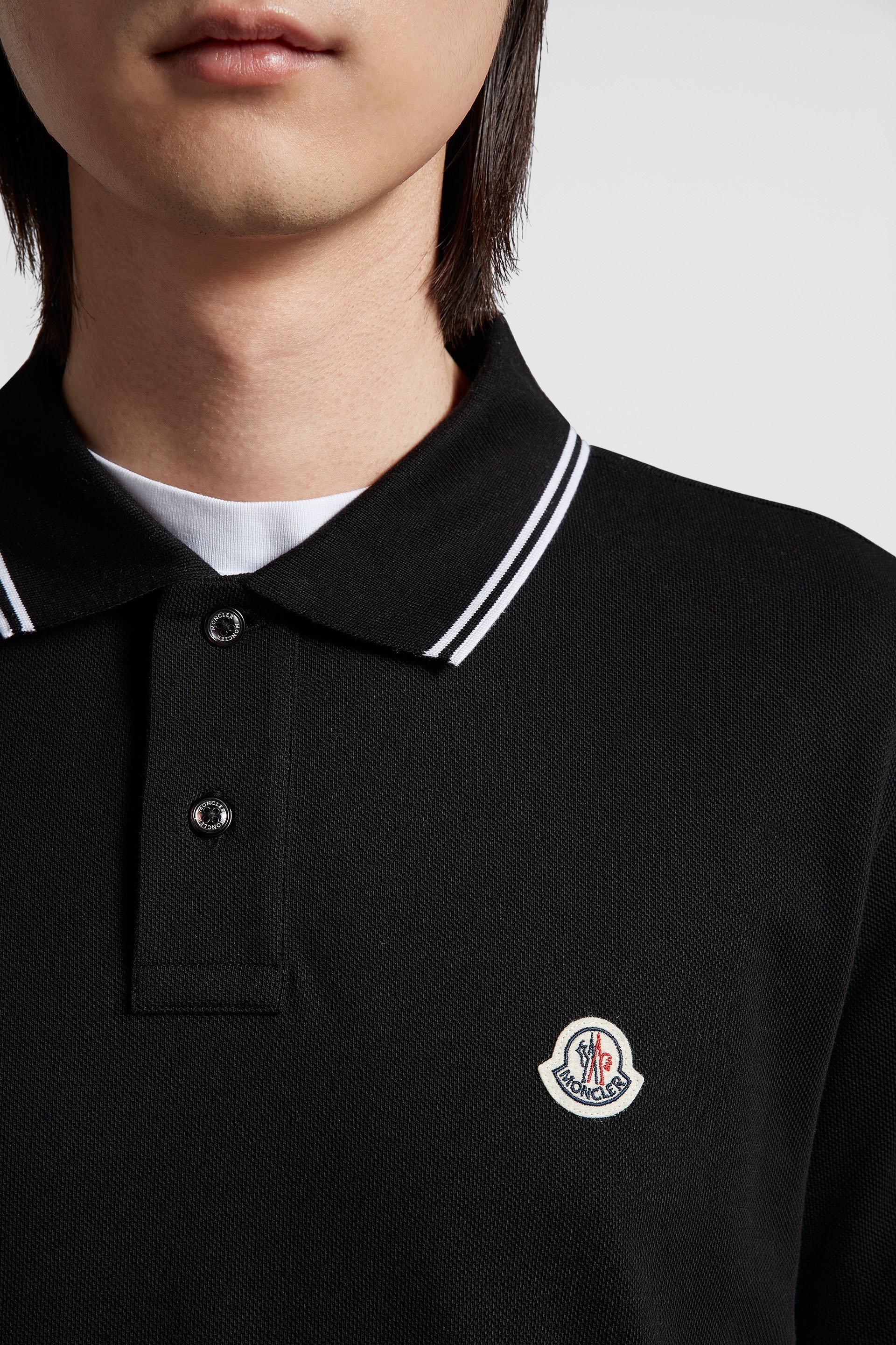 Logo Patch Cotton Polo Shirt - 6