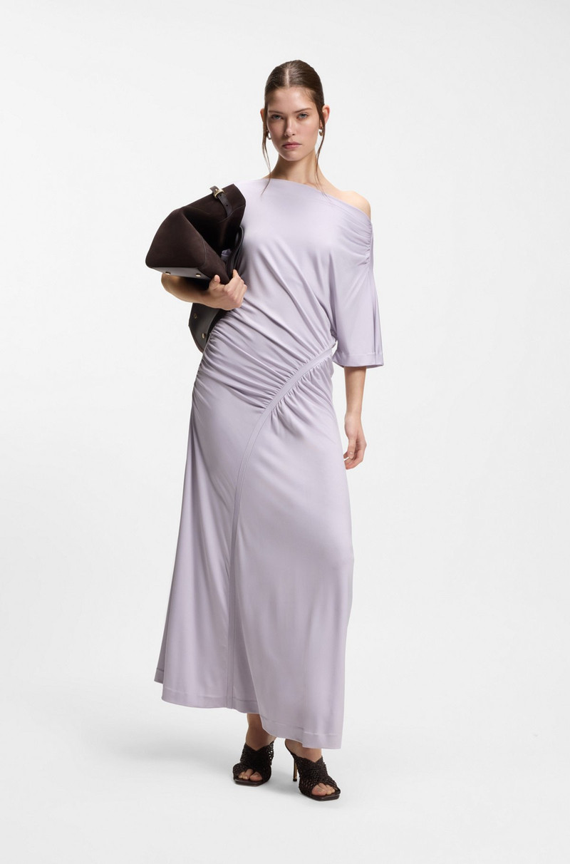 BOSS GATHERED-DETAIL DRESS IN A SLIM FIT outlook