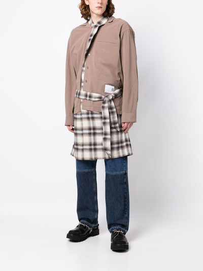 Maison MIHARAYASUHIRO layered-detail shirt coat outlook