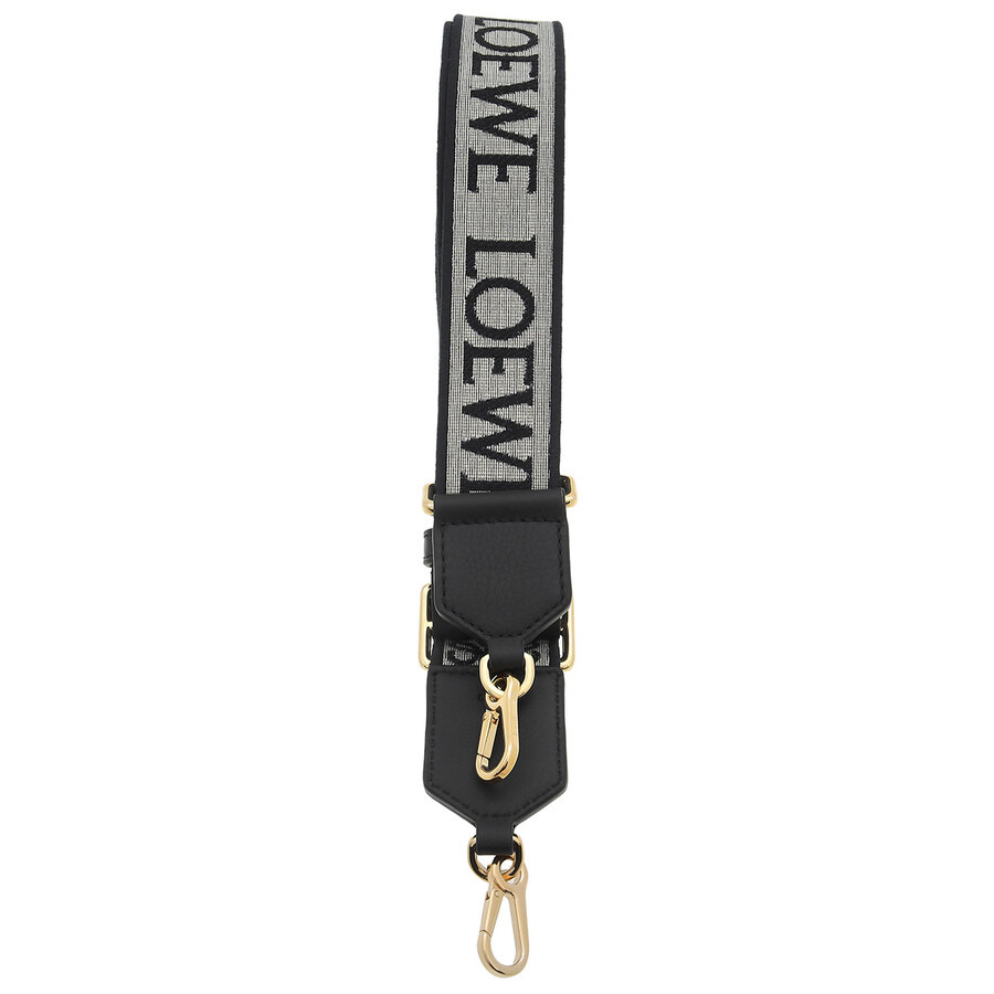 Loewe Anagram Strap In Jacquard And Calfskin - 3