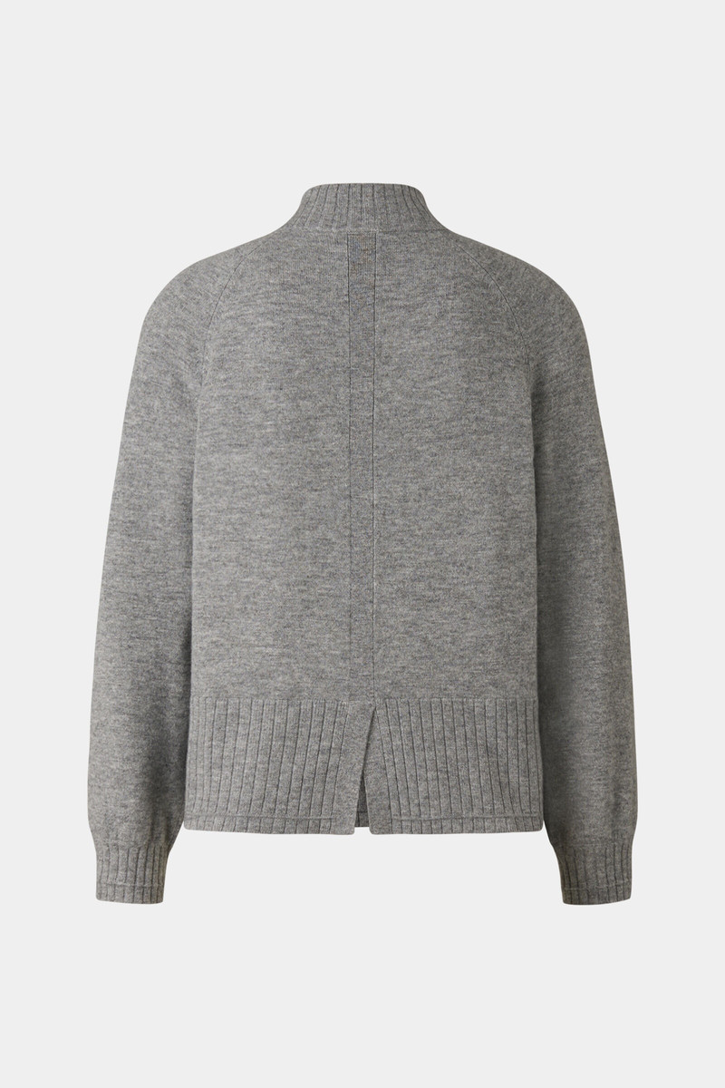 BOGNER Lyrica Pure new wool sweater in Gray outlook