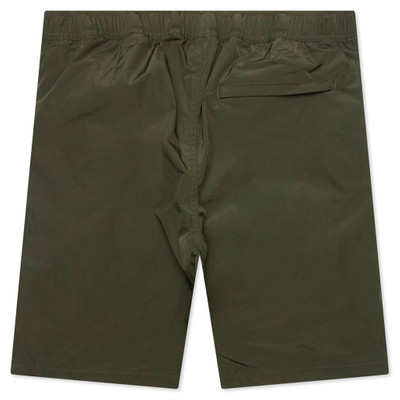 A BATHING APE® COLLEGE BEACH SHORTS - OLIVE DRAB outlook