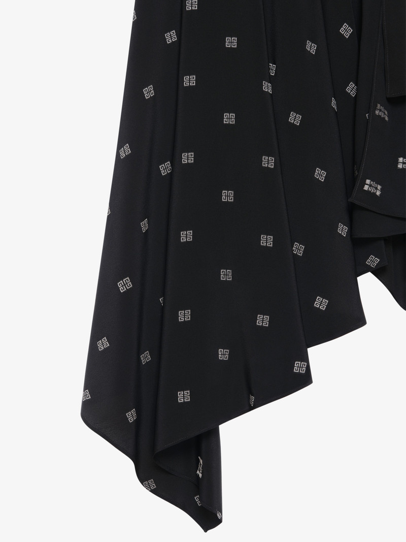 Givenchy ASYMETRIC SKIRT IN 4G SILK outlook