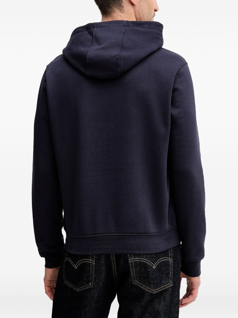 logo-embroidered hoodie 3