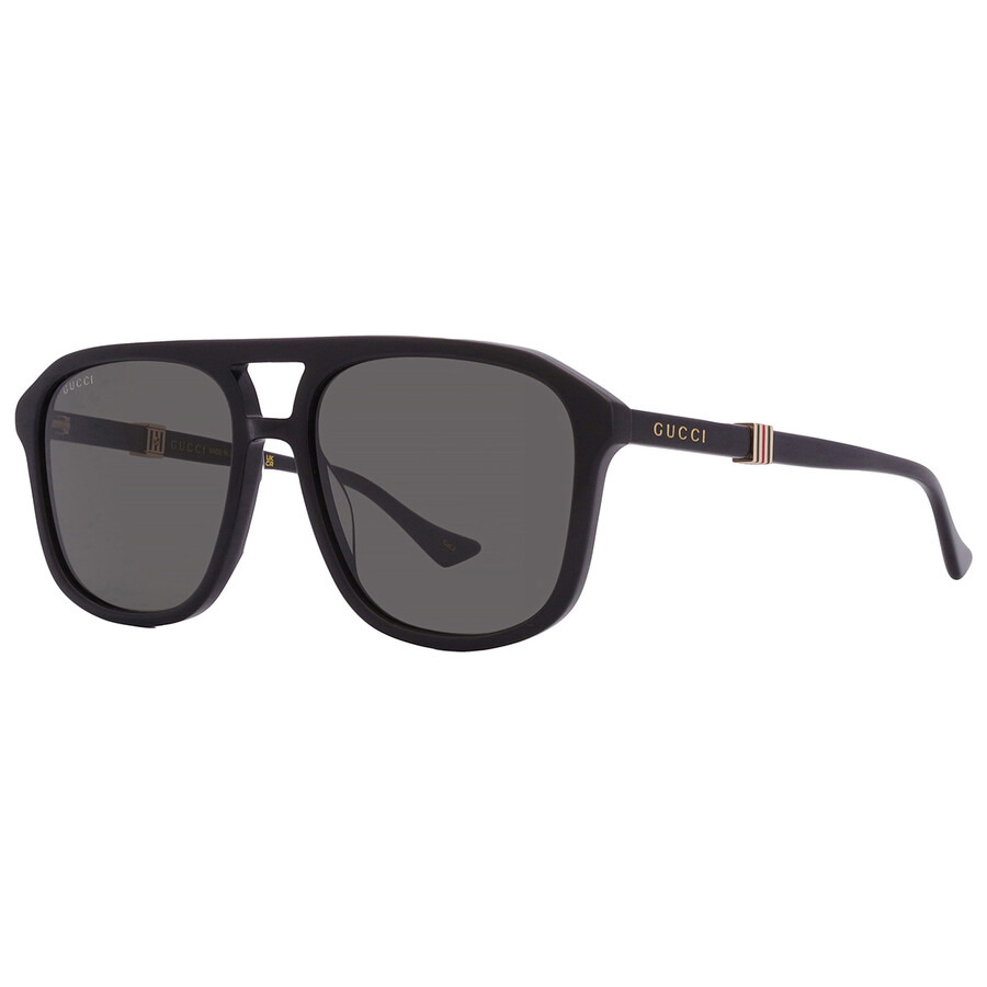 Gucci Grey Navigator Men's Sunglasses GG1494S 001 57 - 3