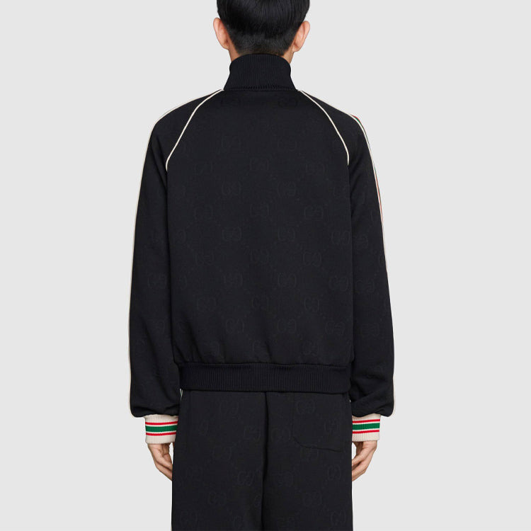 Gucci Classic G Alphabet Knit Zipper Jacket Black 662270-XJDE9-1043 - 3
