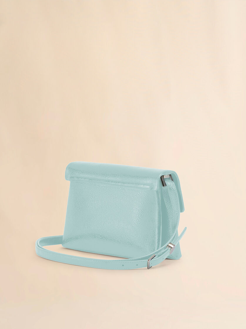 GREEN CRAQUELÉ PATENT LEATHER SMALL ENVELOPE BAG - 2