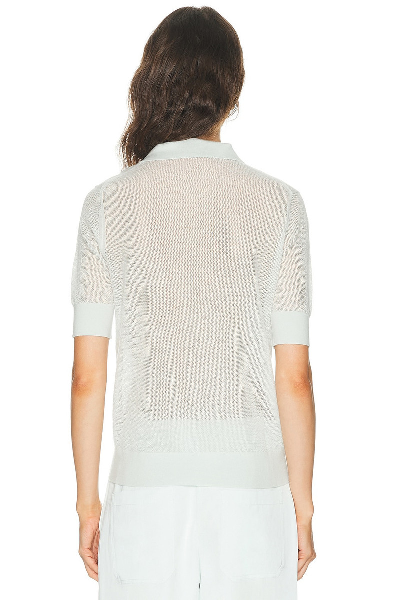 Open Stitch Slim Polo Top 3