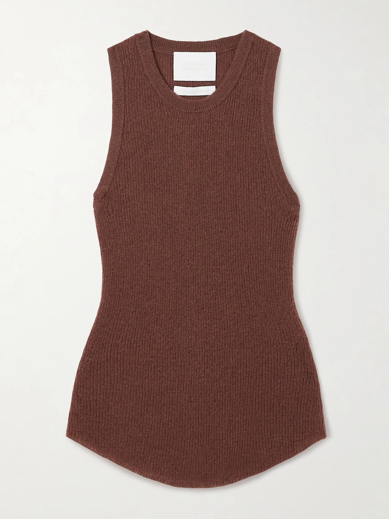Akira Ribbed Wool And Cashmere-blend Tank - 1