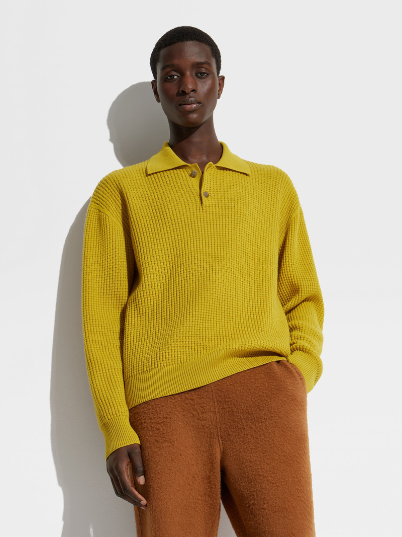 ZEGNA X THE ELDER STATESMAN OASI CASHMERE POLO SHIRT 5