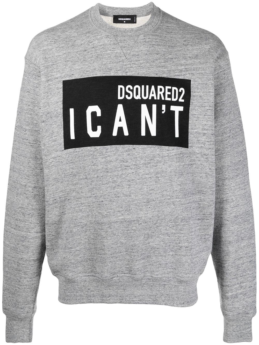 slogan-print sweatshirt - 1