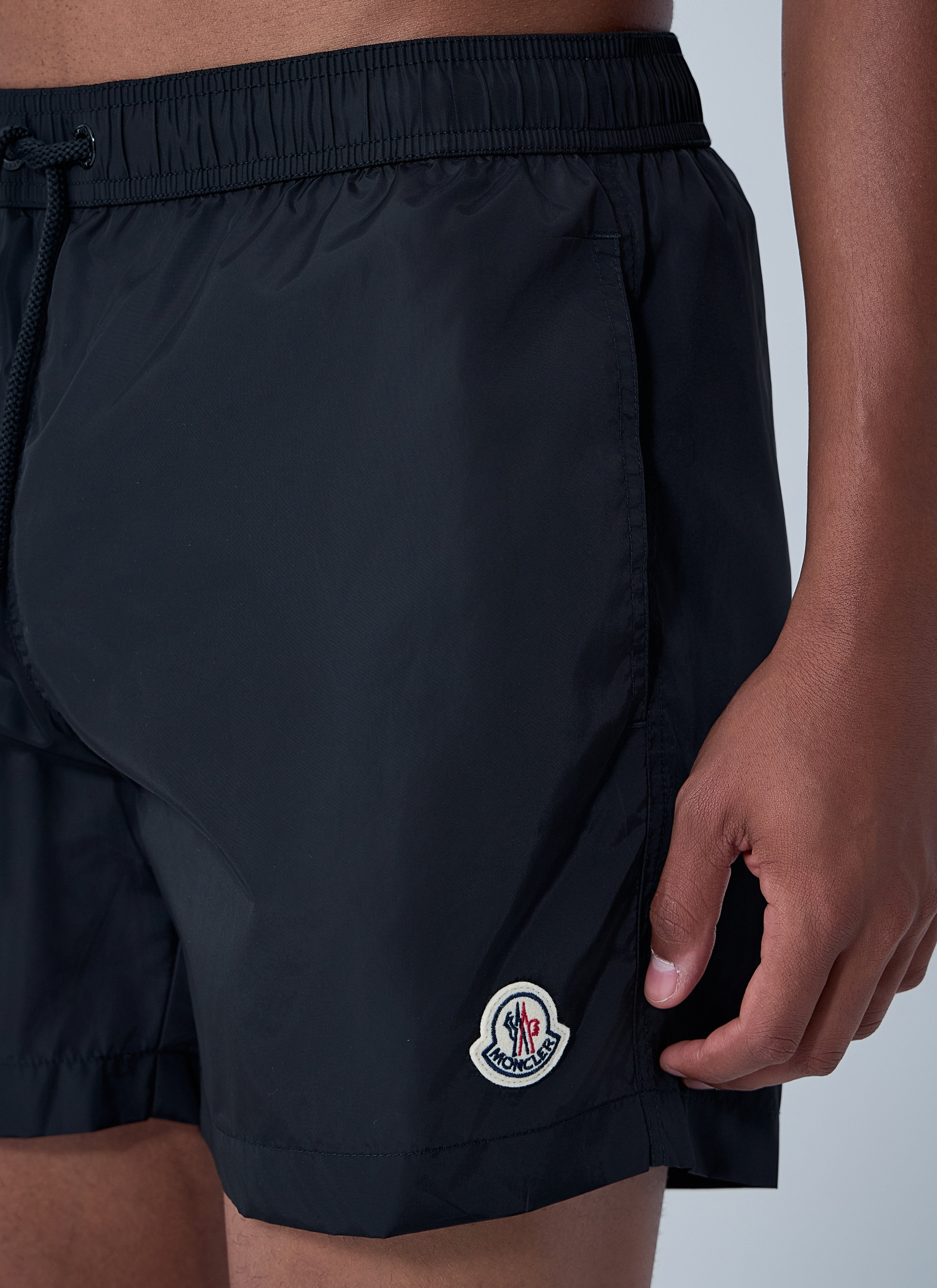 Moncler Men Logo Patch Swim Shorts - 5