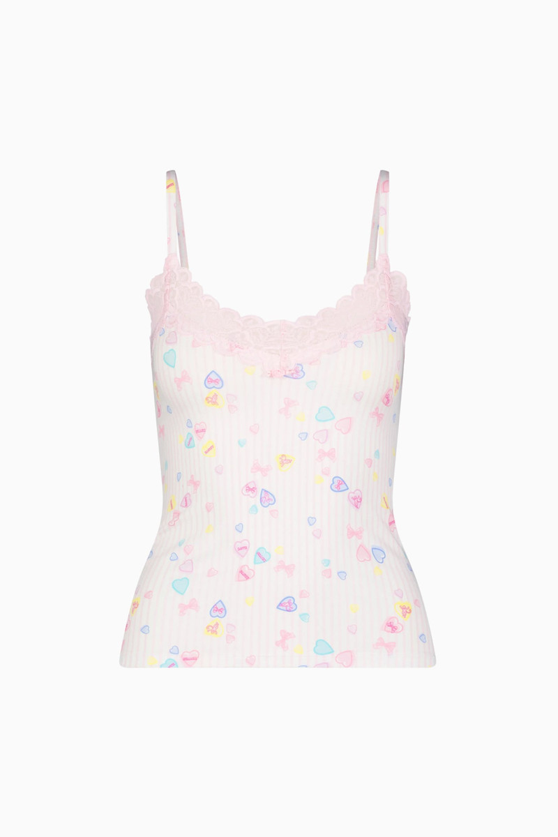LoveShackFancy x Roller Rabbit Heart Stripe Perry Cami 3