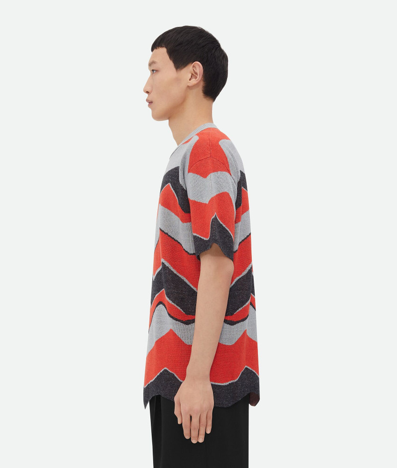 Bottega Veneta Zig-Zag Jacquard Knitted T-Shirt outlook