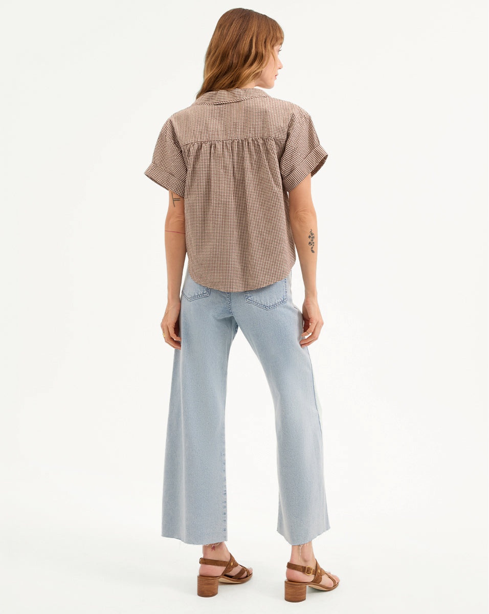 ILENE GINGHAM BUTTON-DOWN SHIRT - 7