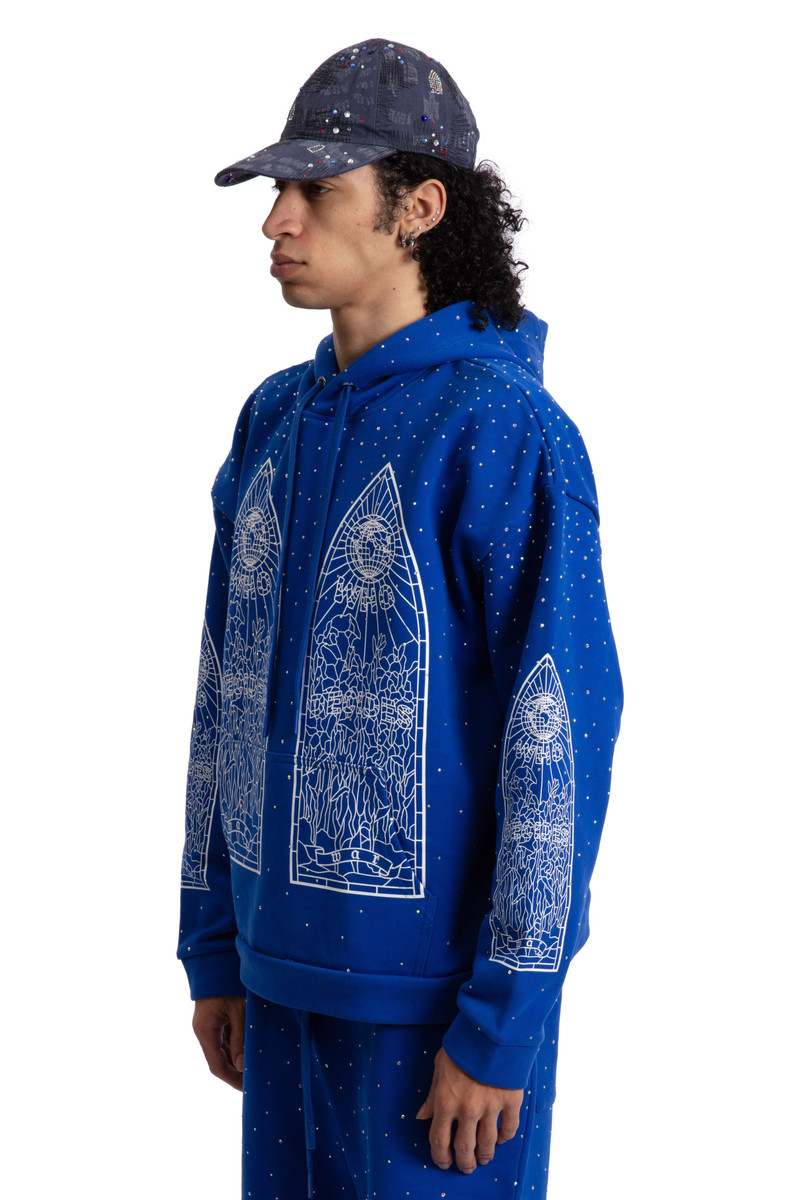 RHINESTONE HOODED PULLOVER 4