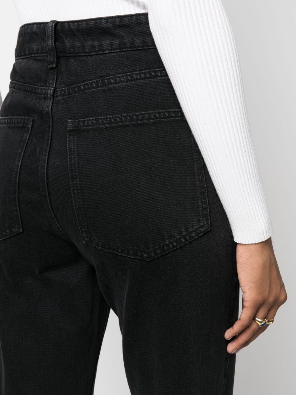straight-leg organic-cotton jeans - 5