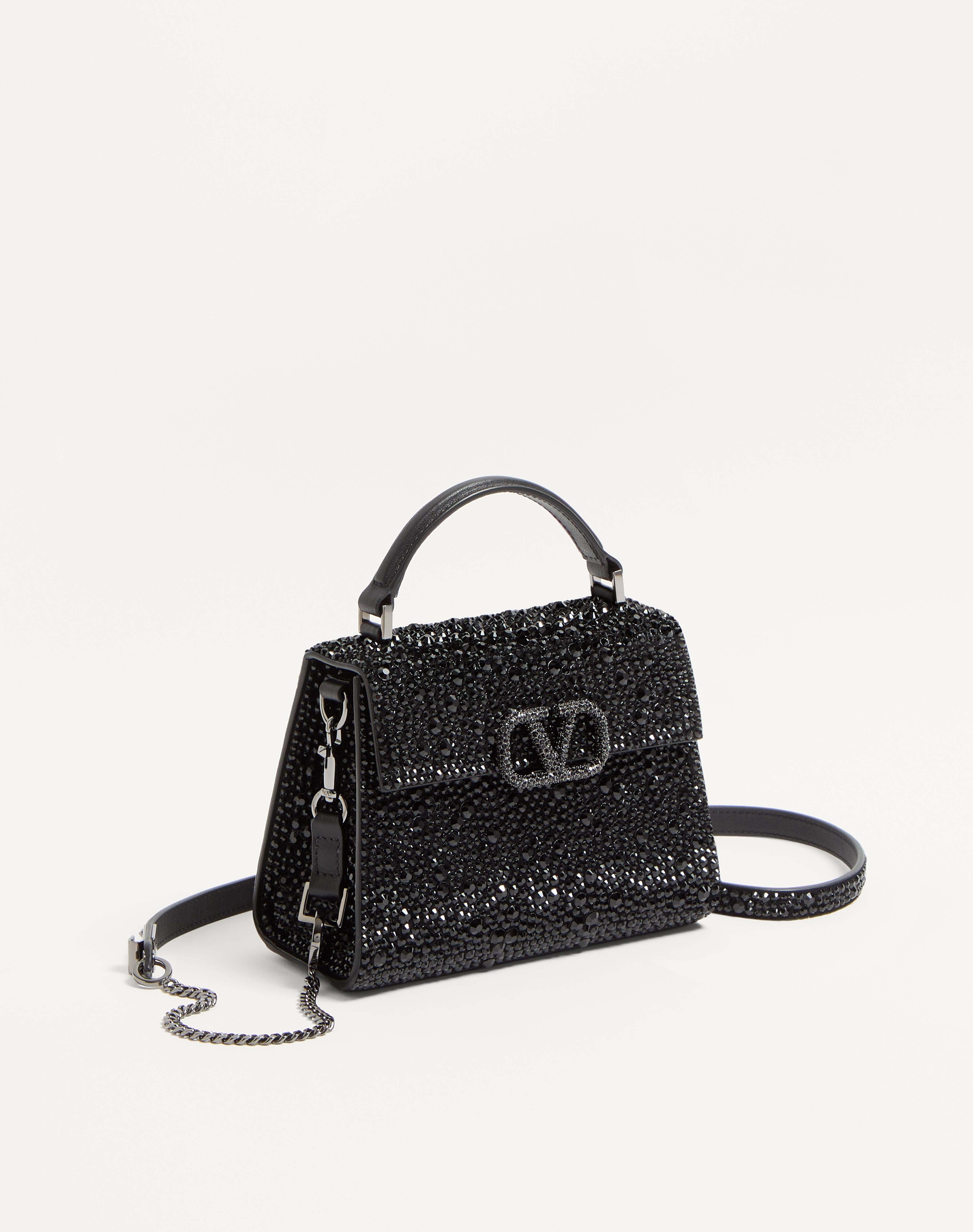 MINI VSLING HANDBAG WITH SPARKLING EMBROIDERY - 2