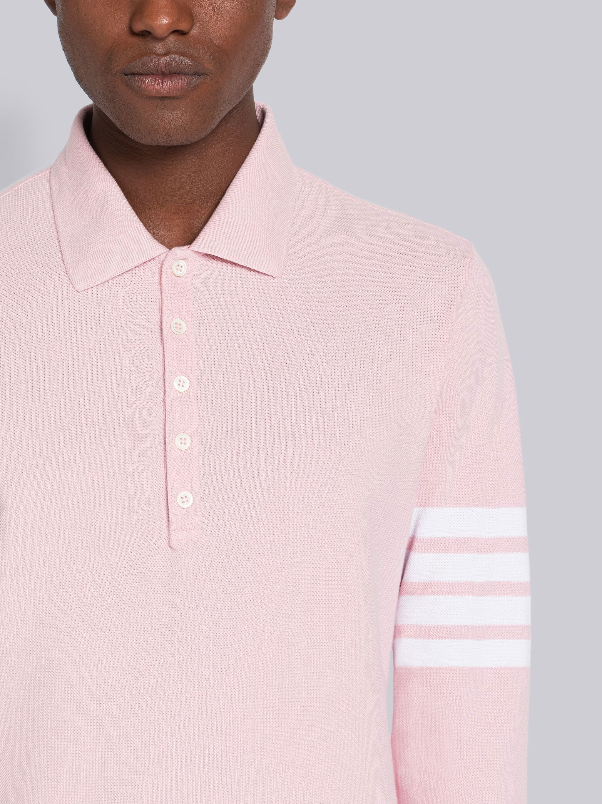 Classic Pique Hector 4-Bar Long Sleeve Polo - 4