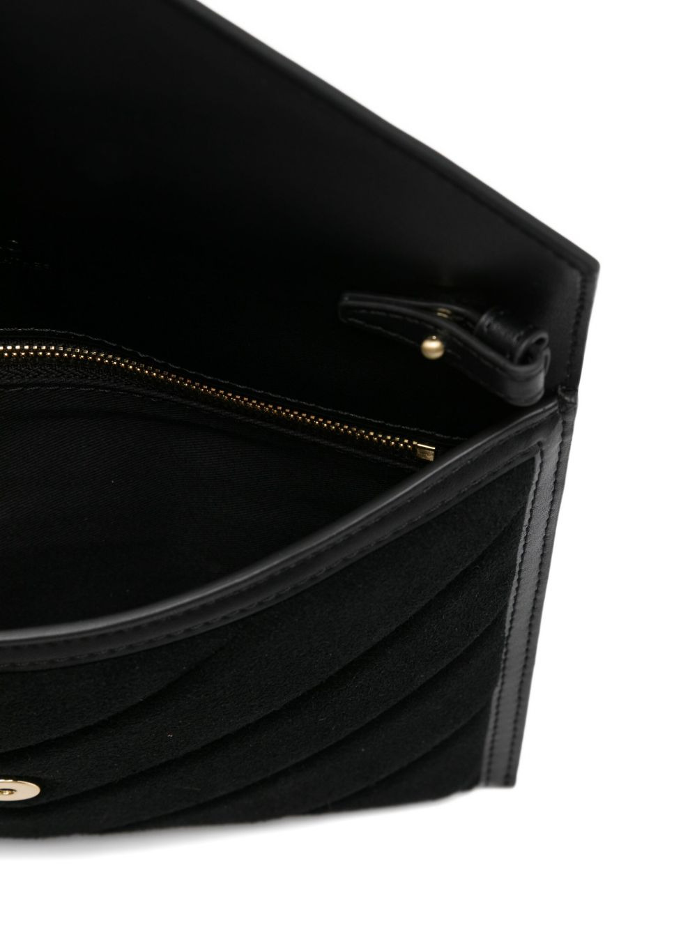 quilted flap clutch bag - 5