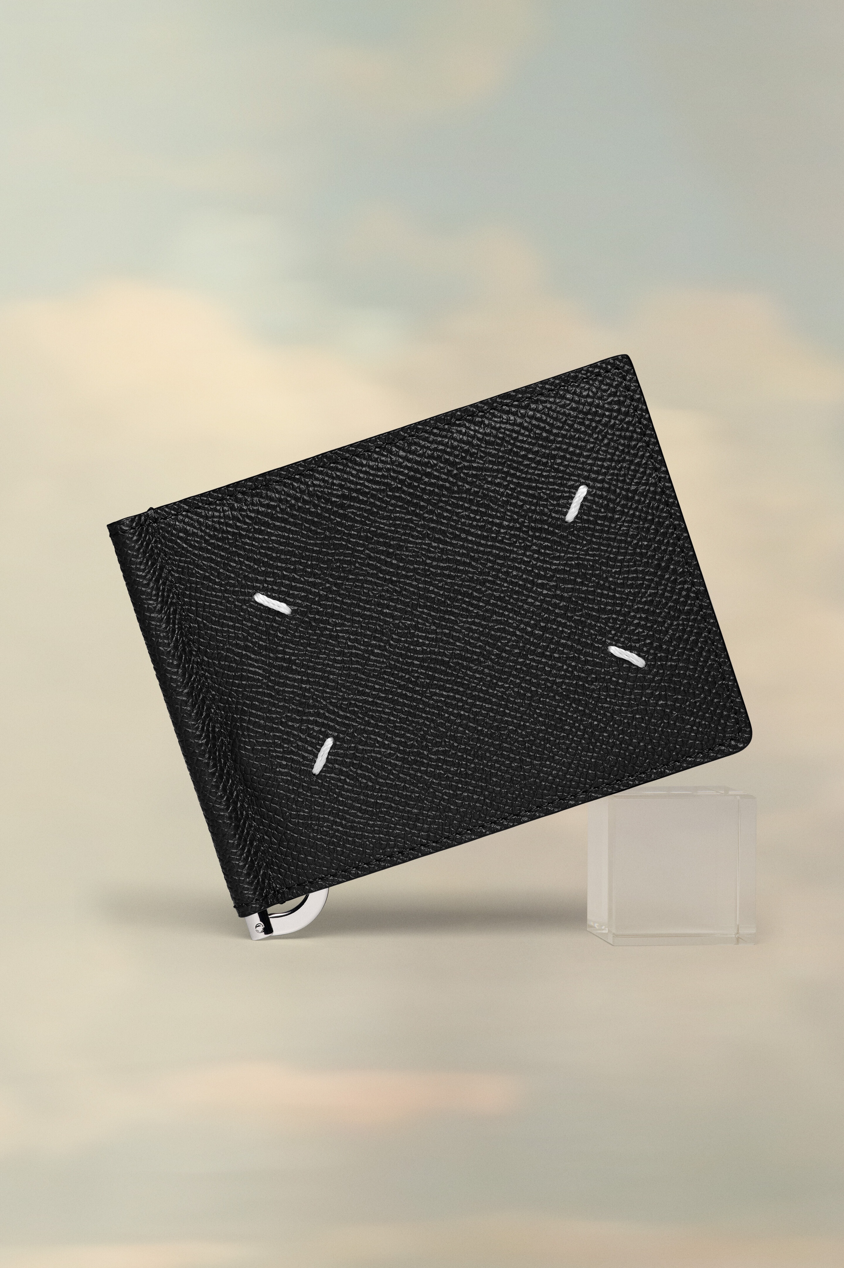 Money clip leather wallet - 2