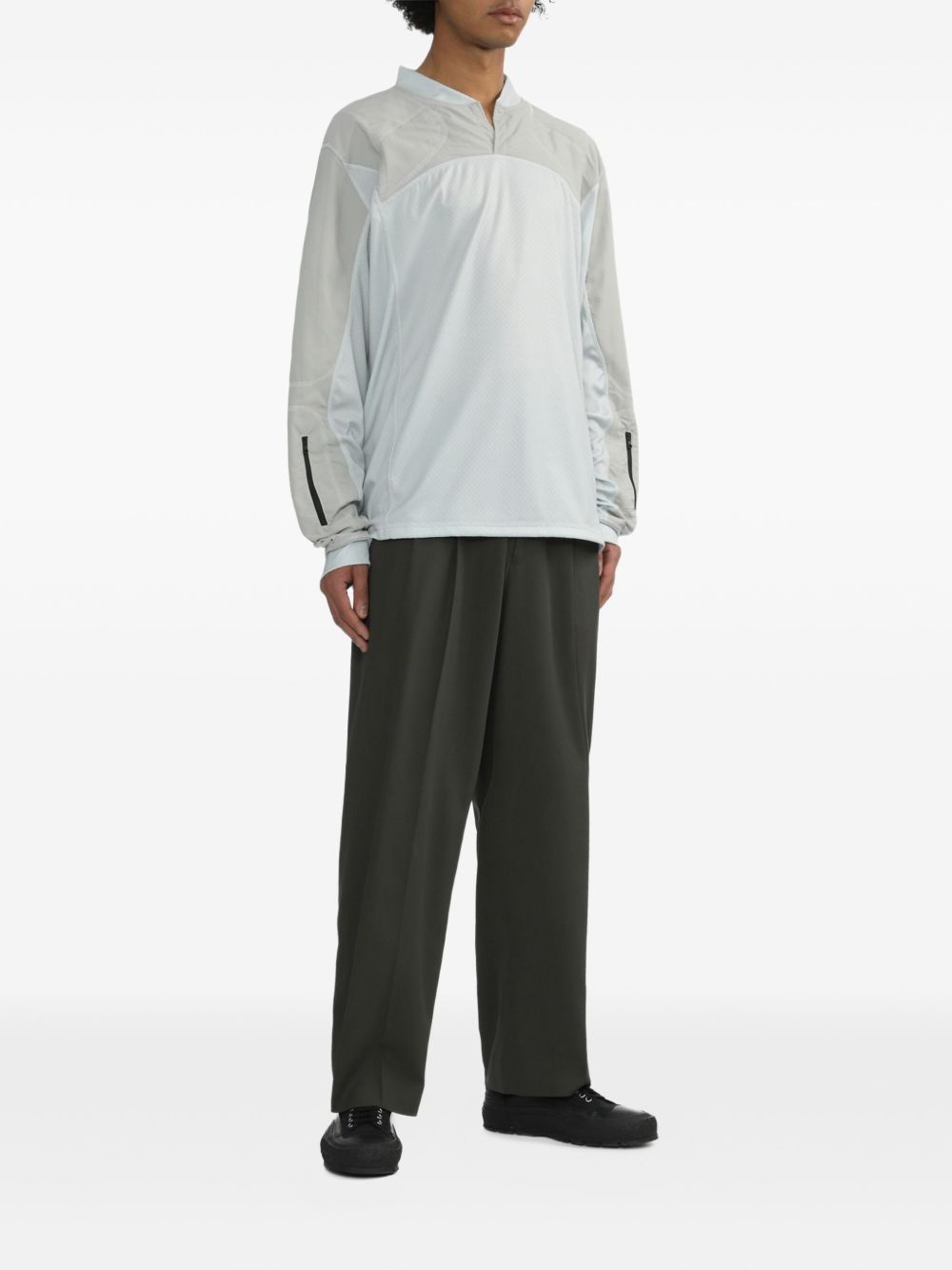 Combact panelled long-sleeve top - 2