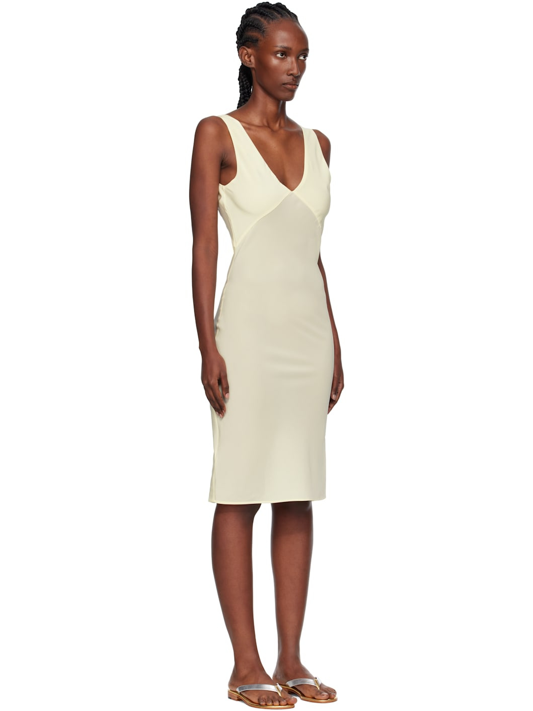 Yellow Elemental SJP Slip Dress - 2