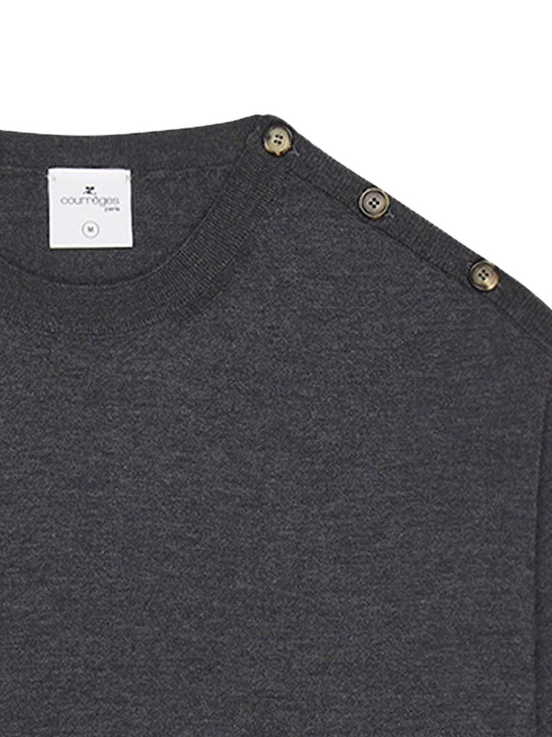 courrèges shoulder-snaps sweater outlook