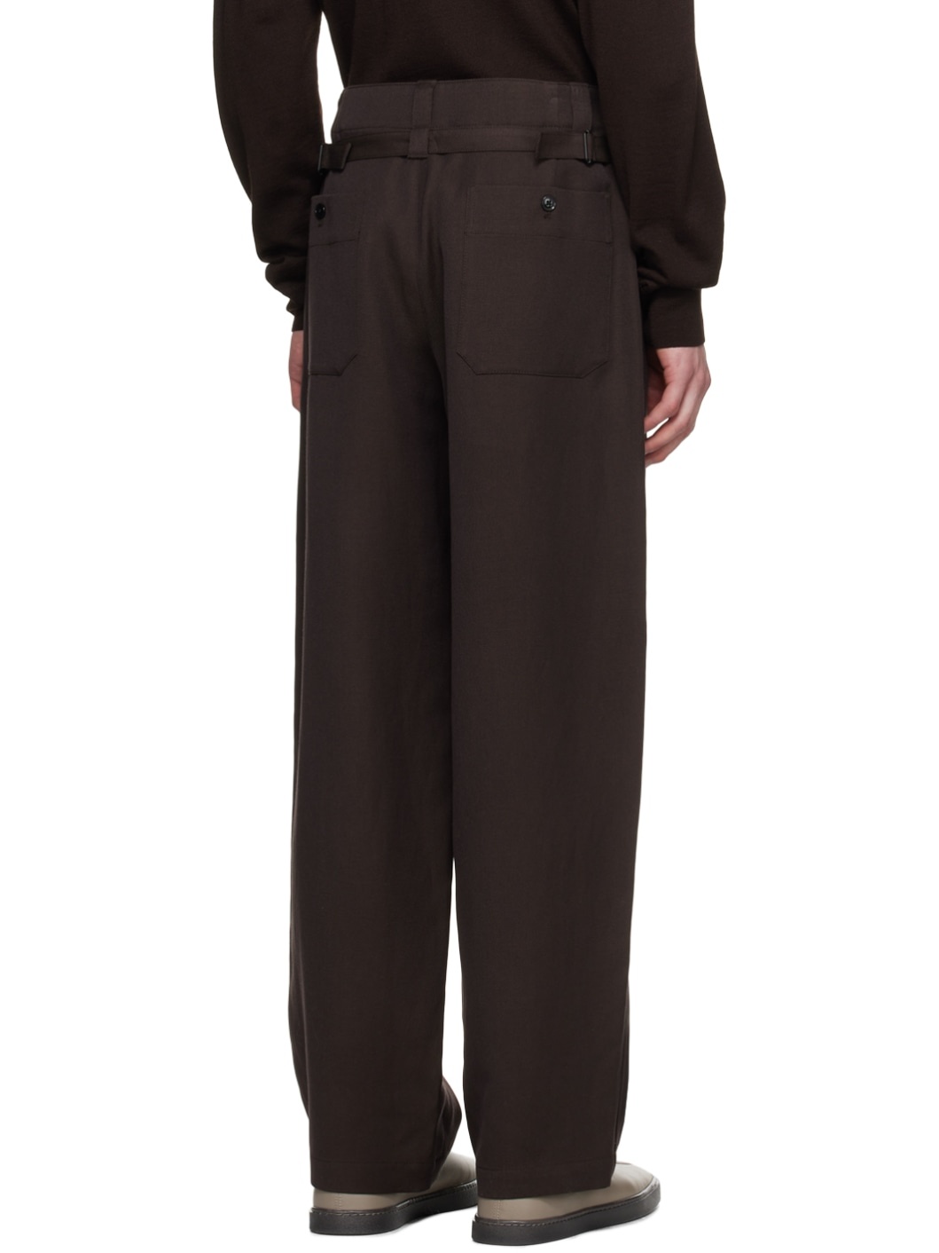 Brown Maxi Trousers - 3