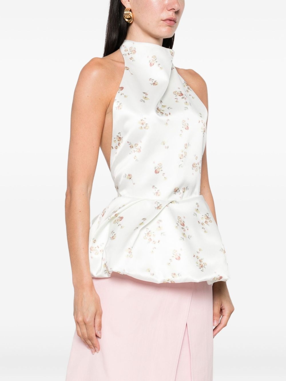 floral-print blouse - 3