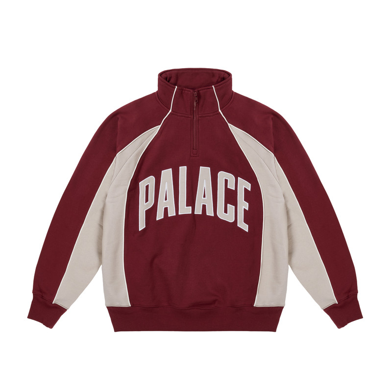 COURTSIDE 1/4 ZIP TAWNY PORT / CONCRETE GREY 1