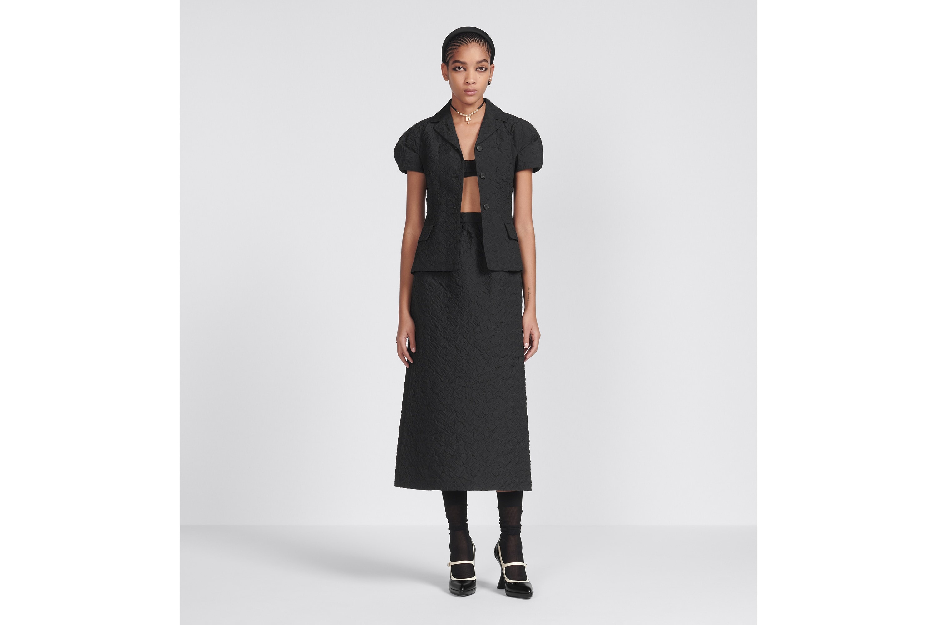 Mid-Length Straight-Cut Skirt - 4
