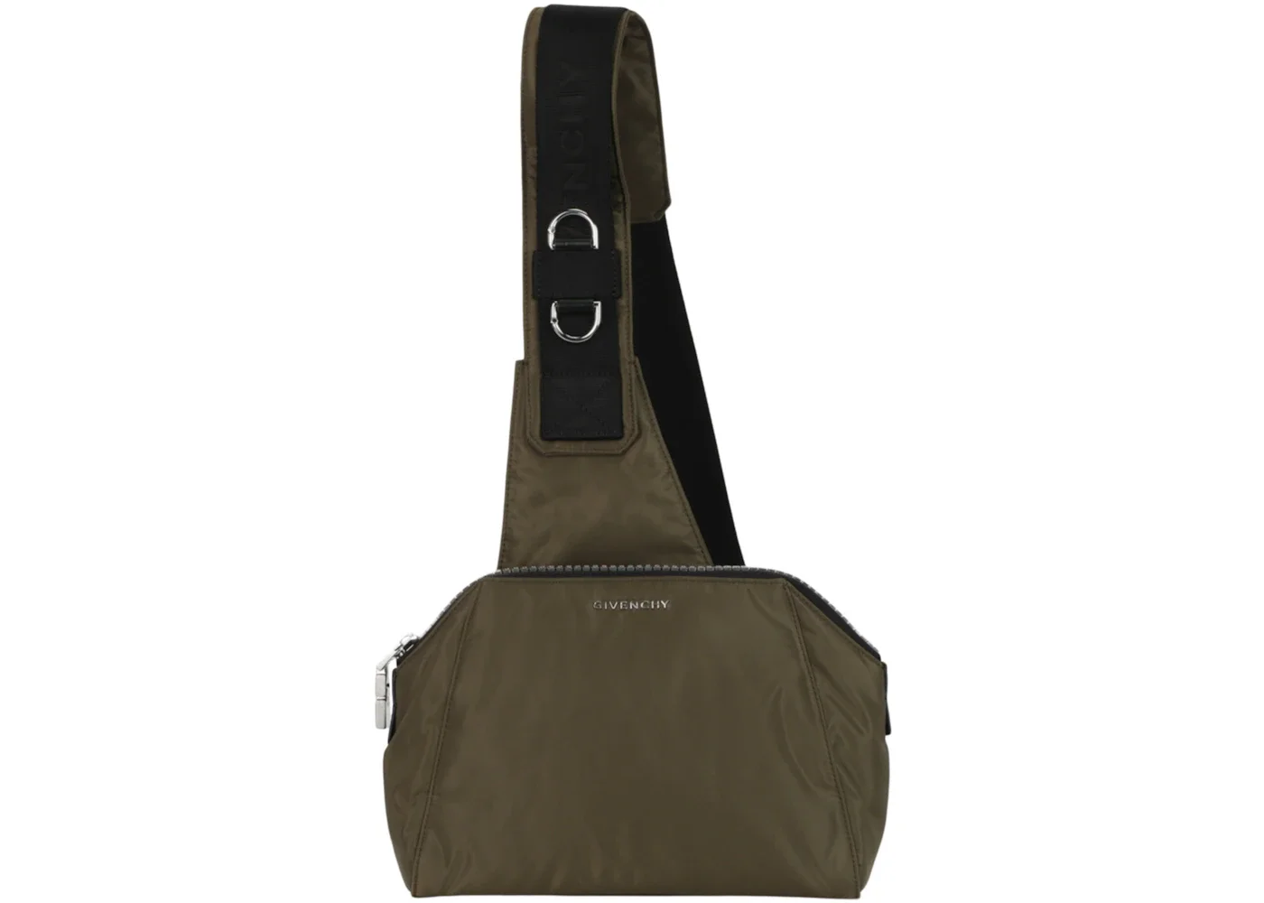 Givenchy Antigona U Crossbody With Tech Strap Khaki - 1